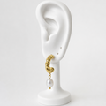 Pearl Twist Drop Earrings