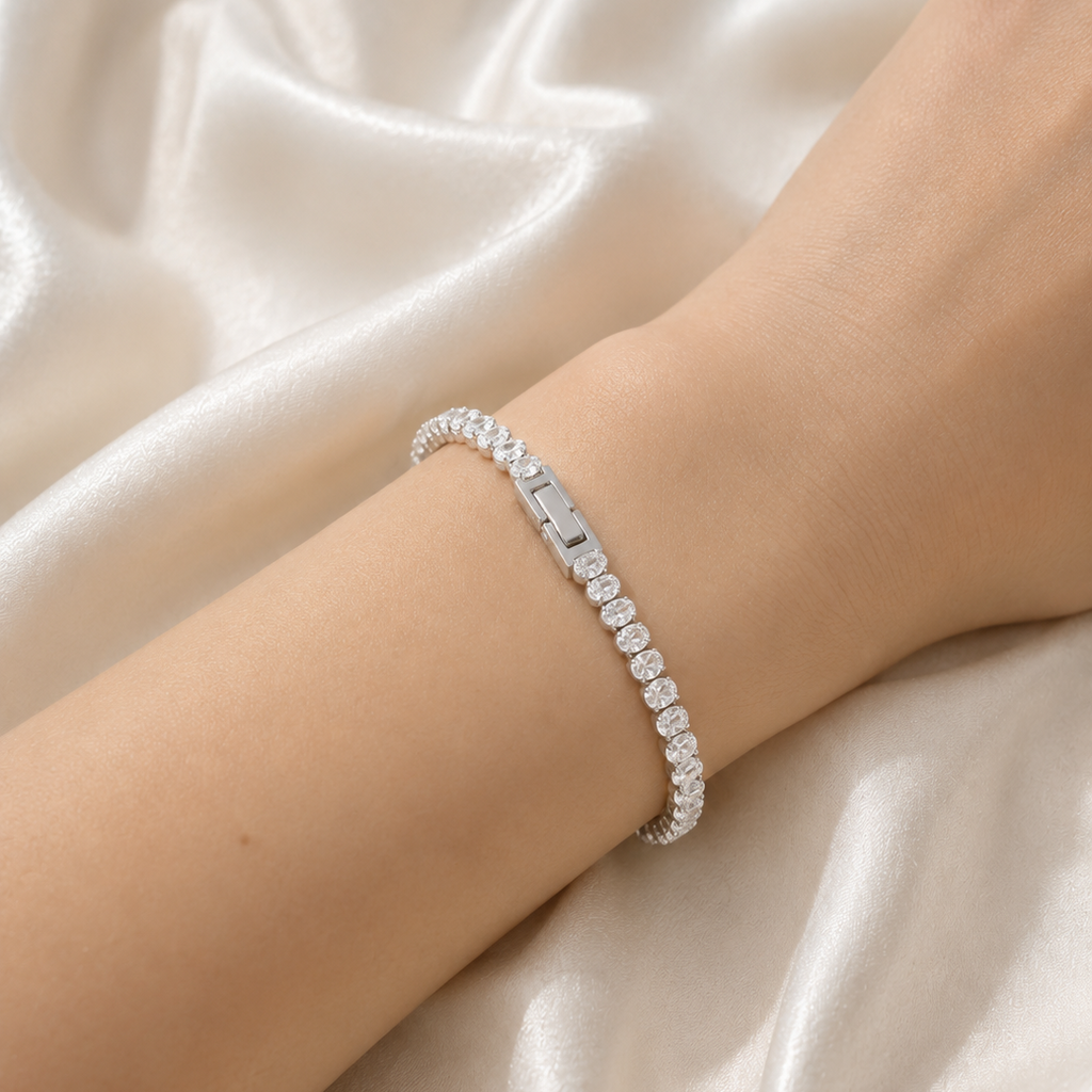 Glora Oval Cut Tennis Bracelet