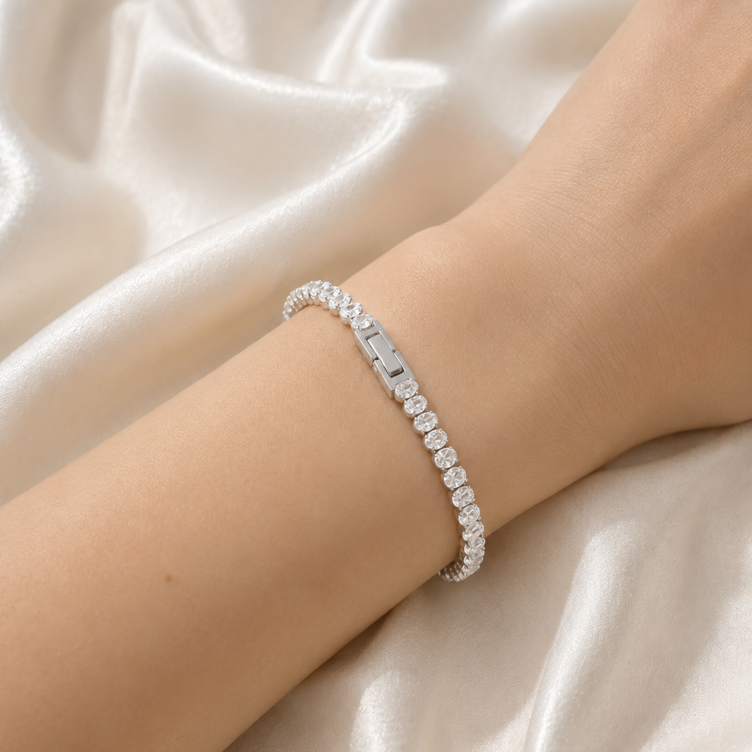 Glora Oval Cut Tennis Bracelet