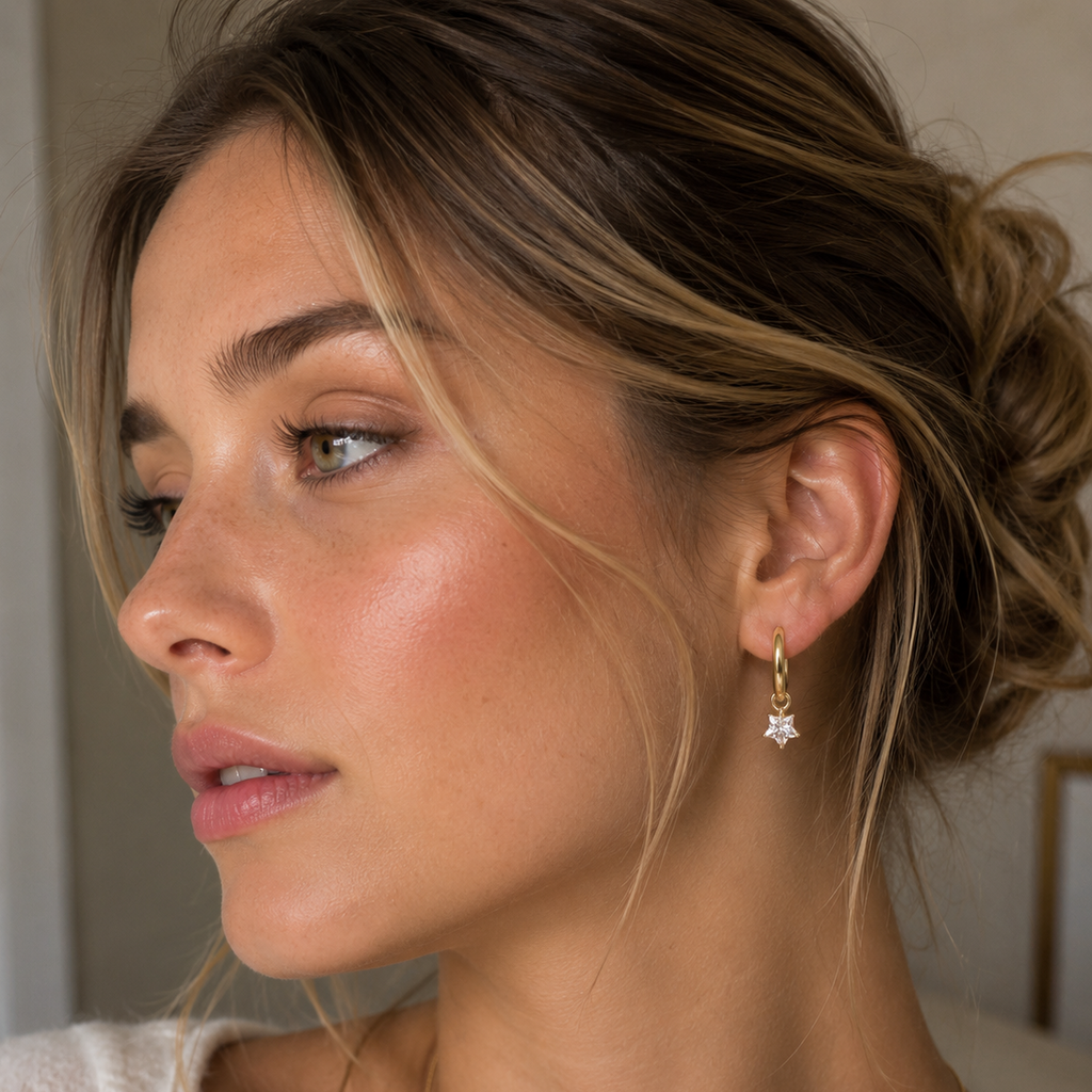 Starfall Crystal Hoops