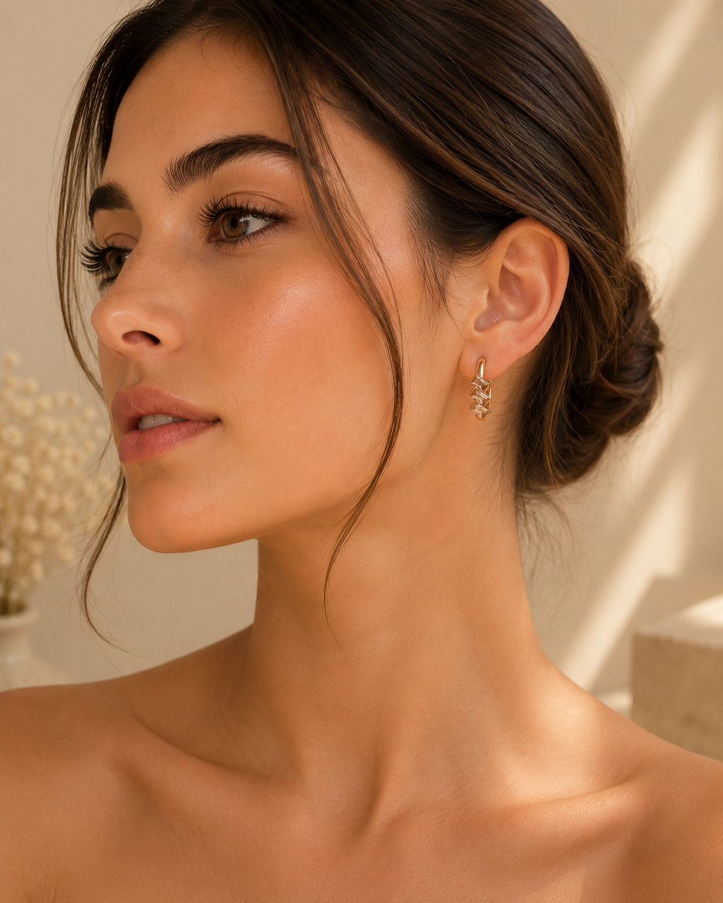Liora Crystal Hoops