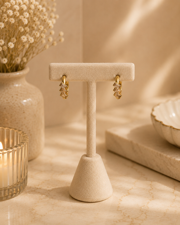 Liora Crystal Hoops