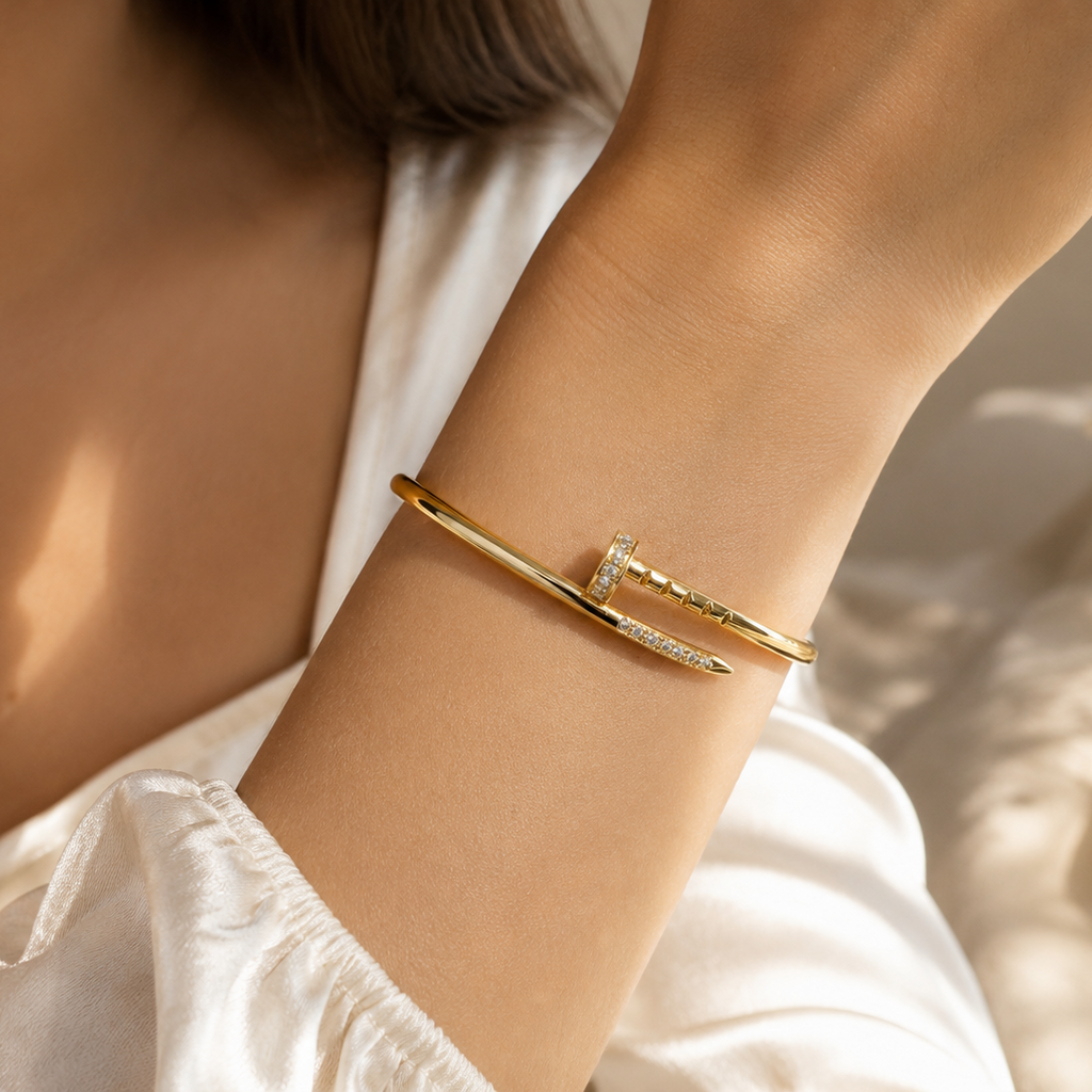 Sterling Nail Bracelet