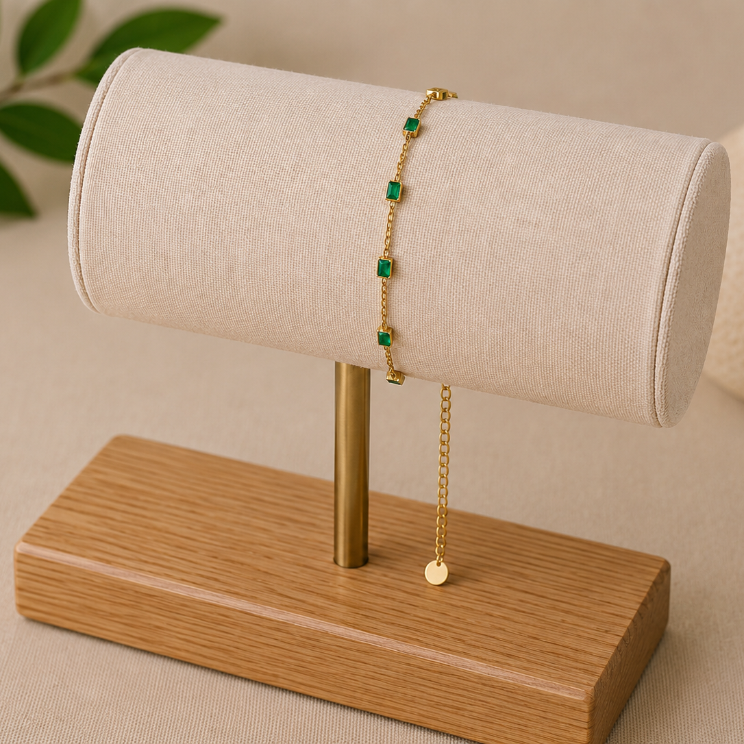 Emerald Chain Bracelet