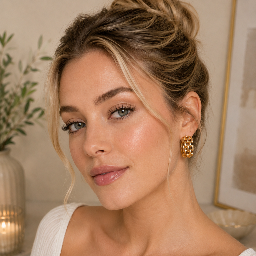 Bold Link Earrings