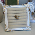 Golden Fern Adjustable Ring