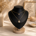 Crystal Layered Pendant Necklace