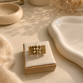 Golden Weave adjustable Ring