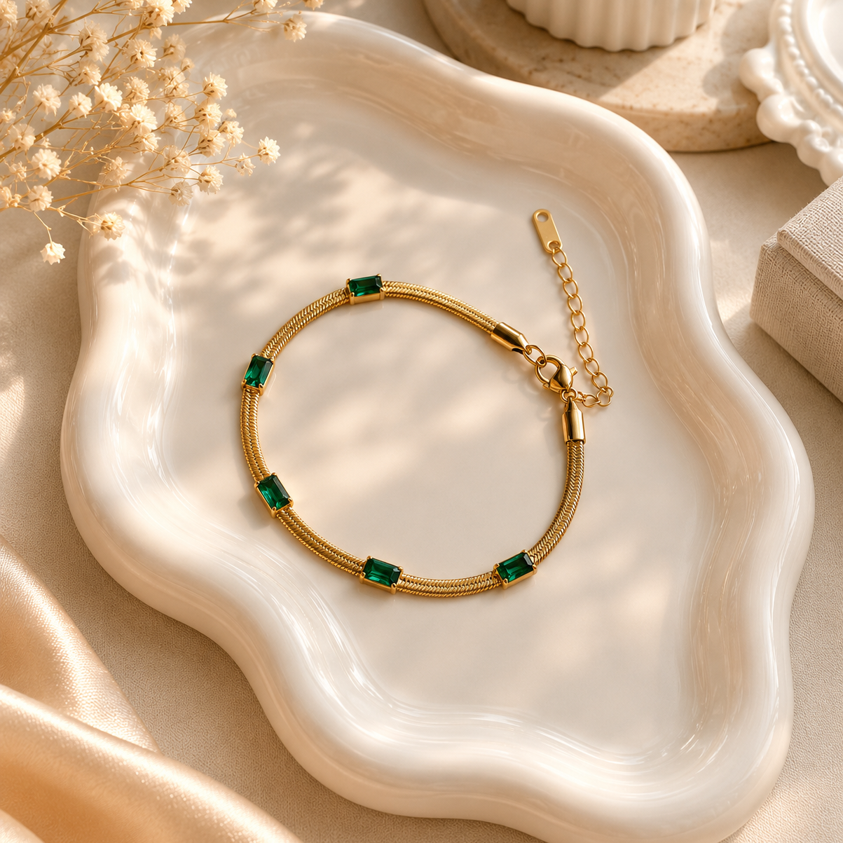 Emerald Glow Bracelet