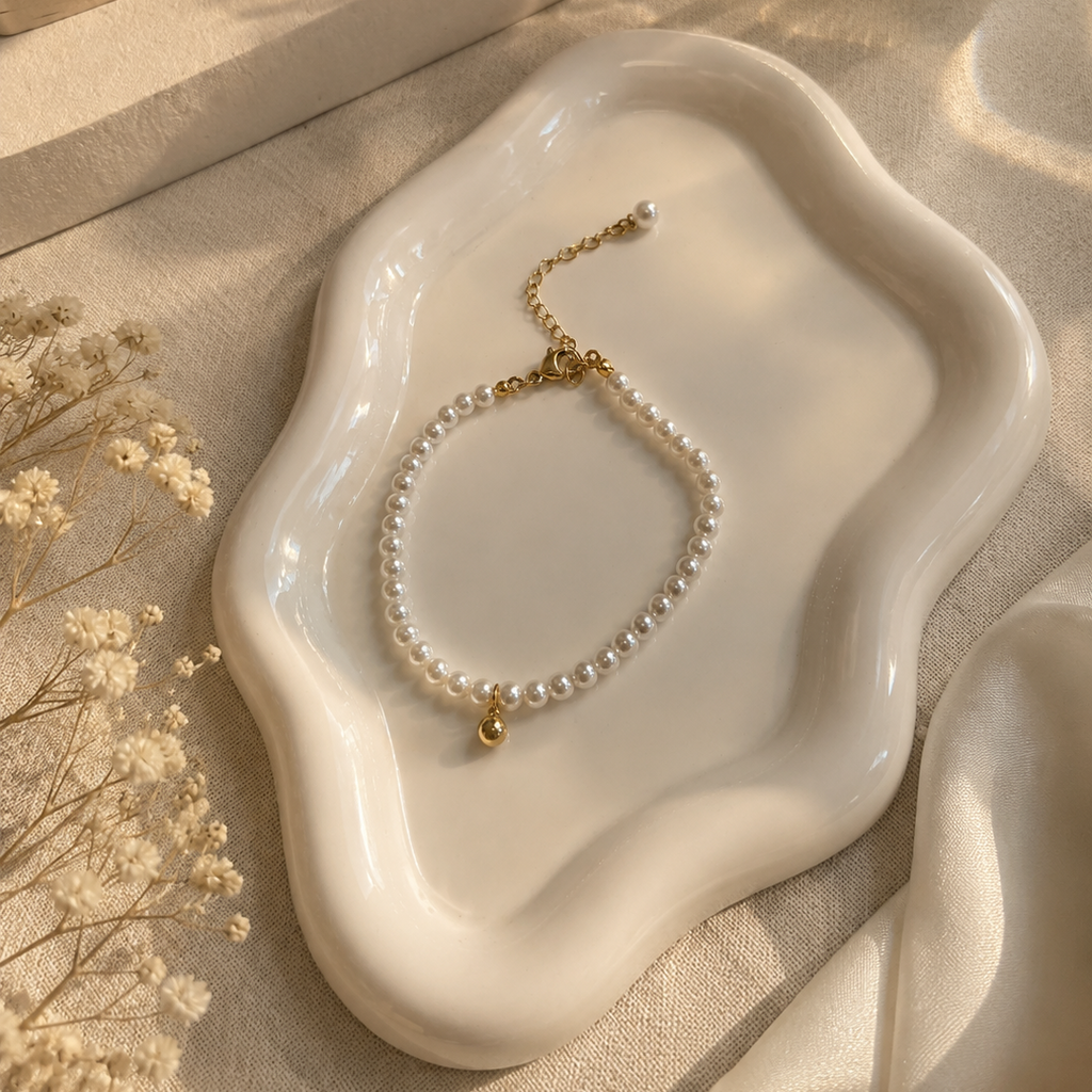 Pearl Charm Bracelet