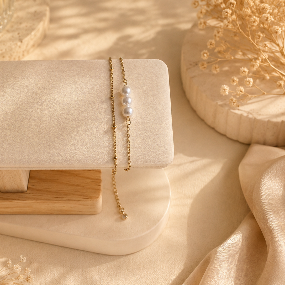 Double Layer Pearl Bracelet