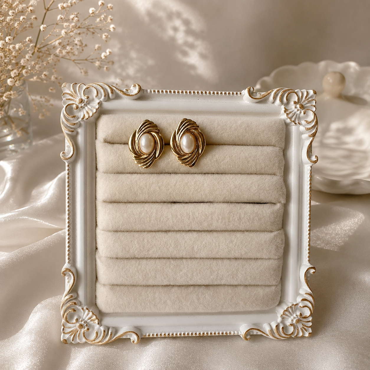 Aurelia Pearl Swirl Studs