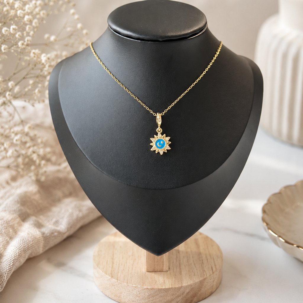 Azure Moon Necklace