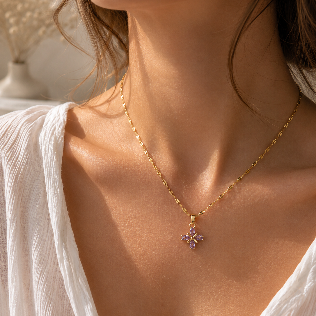 Lavender Bloom Necklace